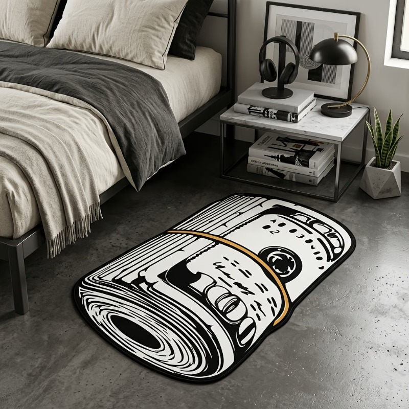 Vintage Gaming Accessories - Karpet Uang Gulung Retro Amerika, Karpet