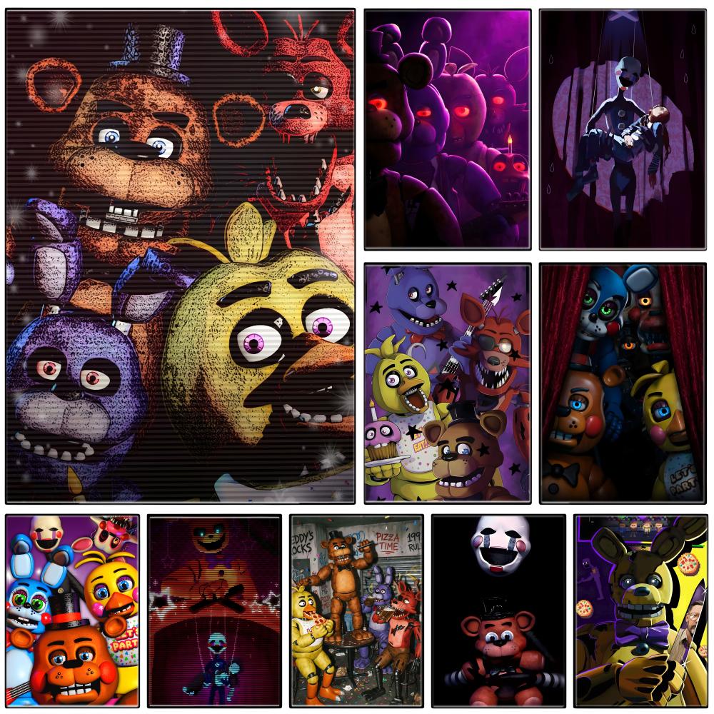 Gaming Accessories Wallpaper - Poster F-FNAF Game Horor Animatronik Gelap