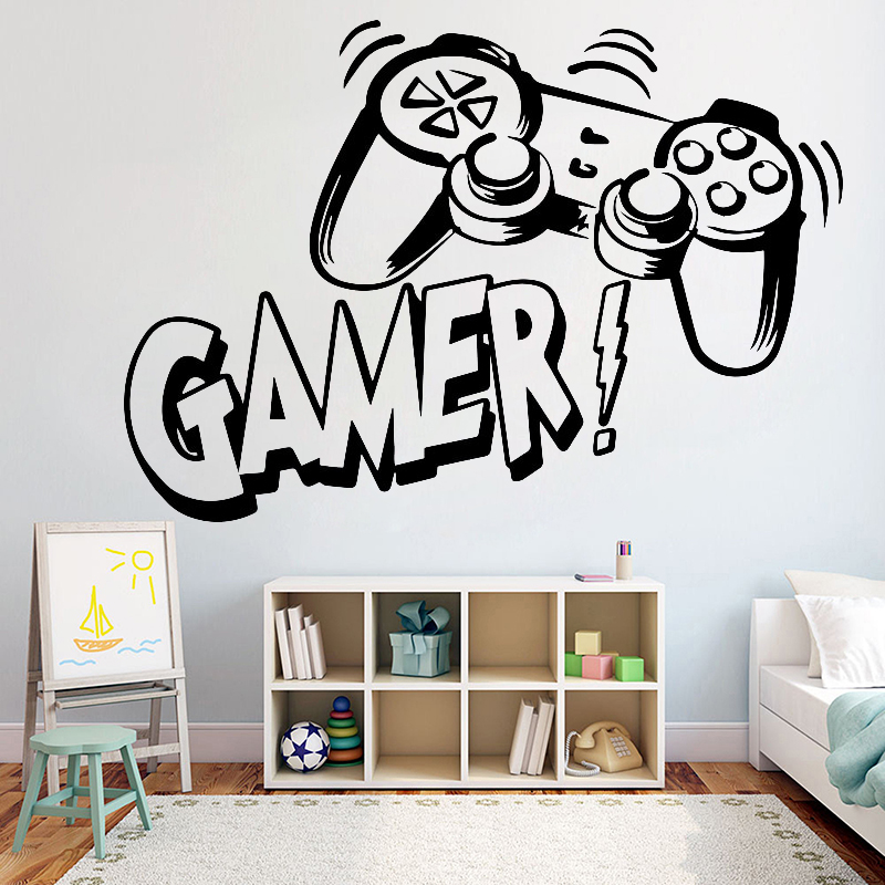 Gaming Accessories Wallpaper - Stiker Dinding untuk Ruang Anak-anak Video