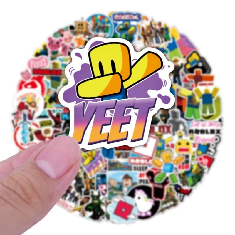 Gaming Accessories Roblox - Paket Stiker Kartun Lucu Roblox 50/100