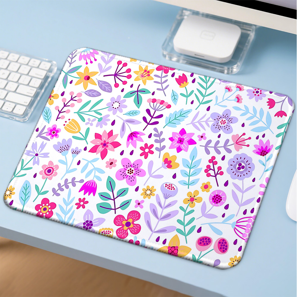 Gaming Accessories Companies - Mosepad Alas Komputer Bermotif Bunga Aksesori
