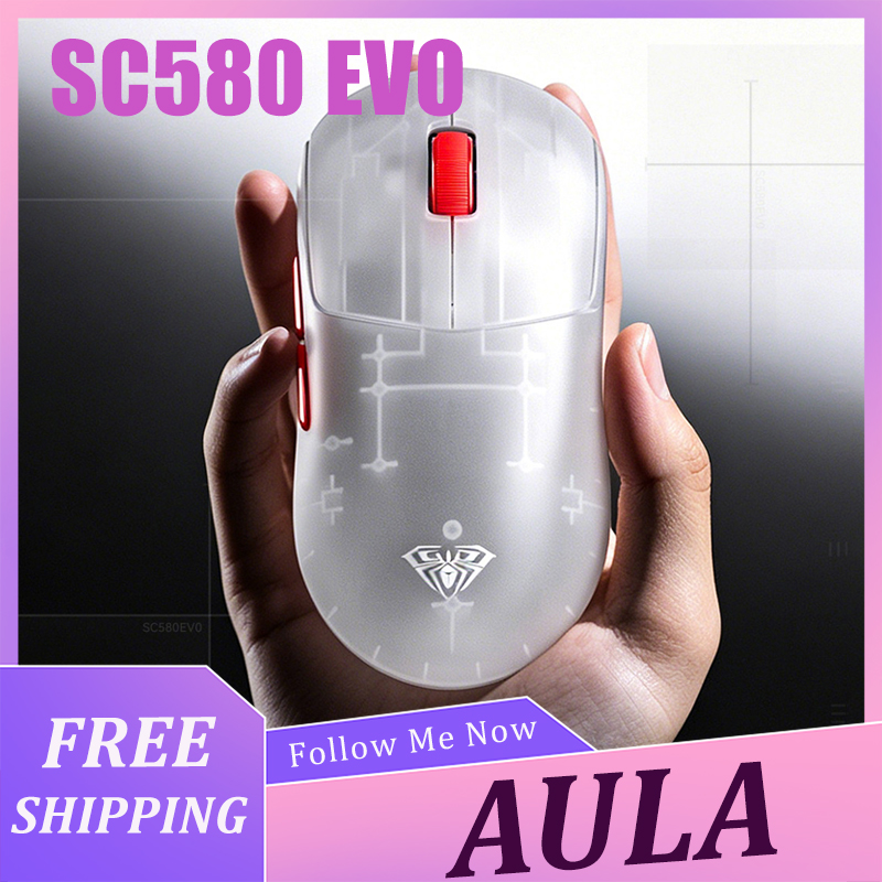 Gaming Accessories - AULA SC580 EVO Mouse Ringan Nirkabel