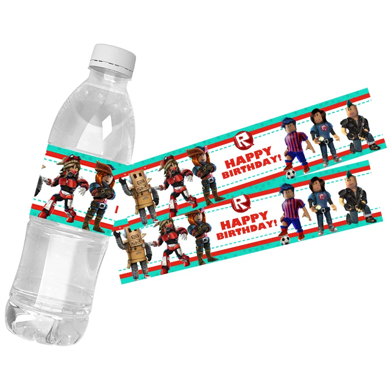 24 Buah Label Botol Air Dekora - Gaming Accessories Roblox ulasan dan harga