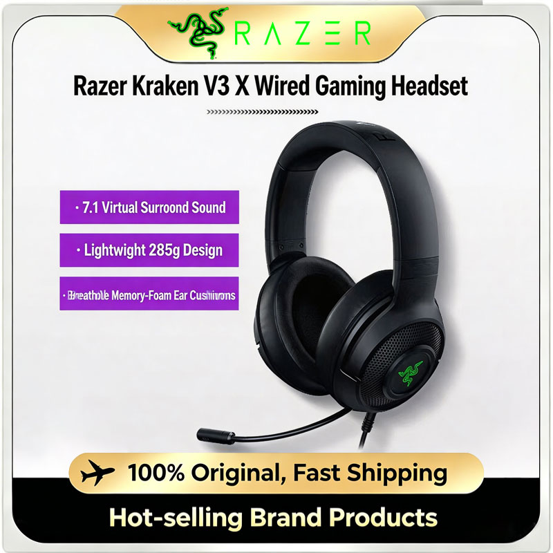 Razer Kraken V3 X Headset Gami - Gaming Accessories Razer ulasan dan harga