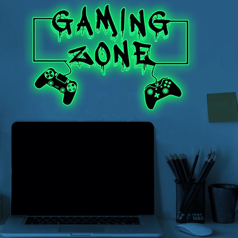 Stiker dinding menyala dalam g - Gaming Accessories Wallpaper ulasan dan harga