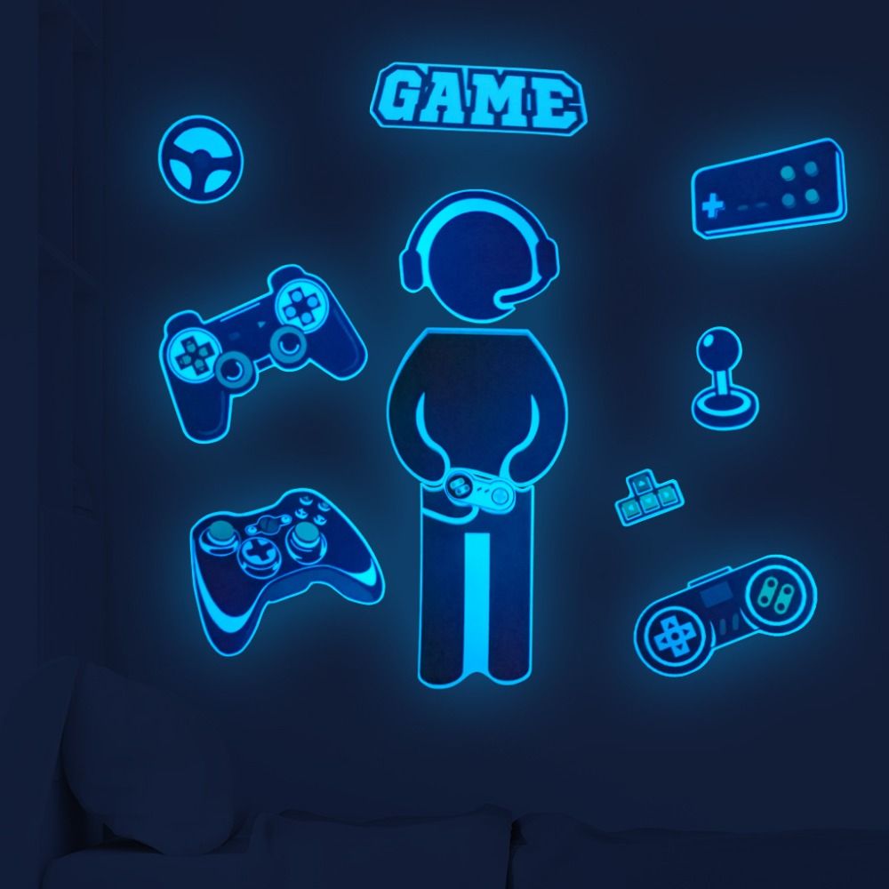 Stiker dinding menyala dalam g - Gaming Accessories Wallpaper ulasan dan harga