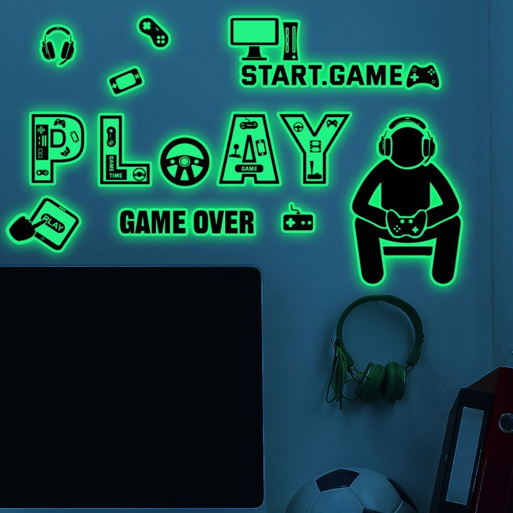 Stiker dinding menyala dalam g - Gaming Accessories Wallpaper ulasan dan harga