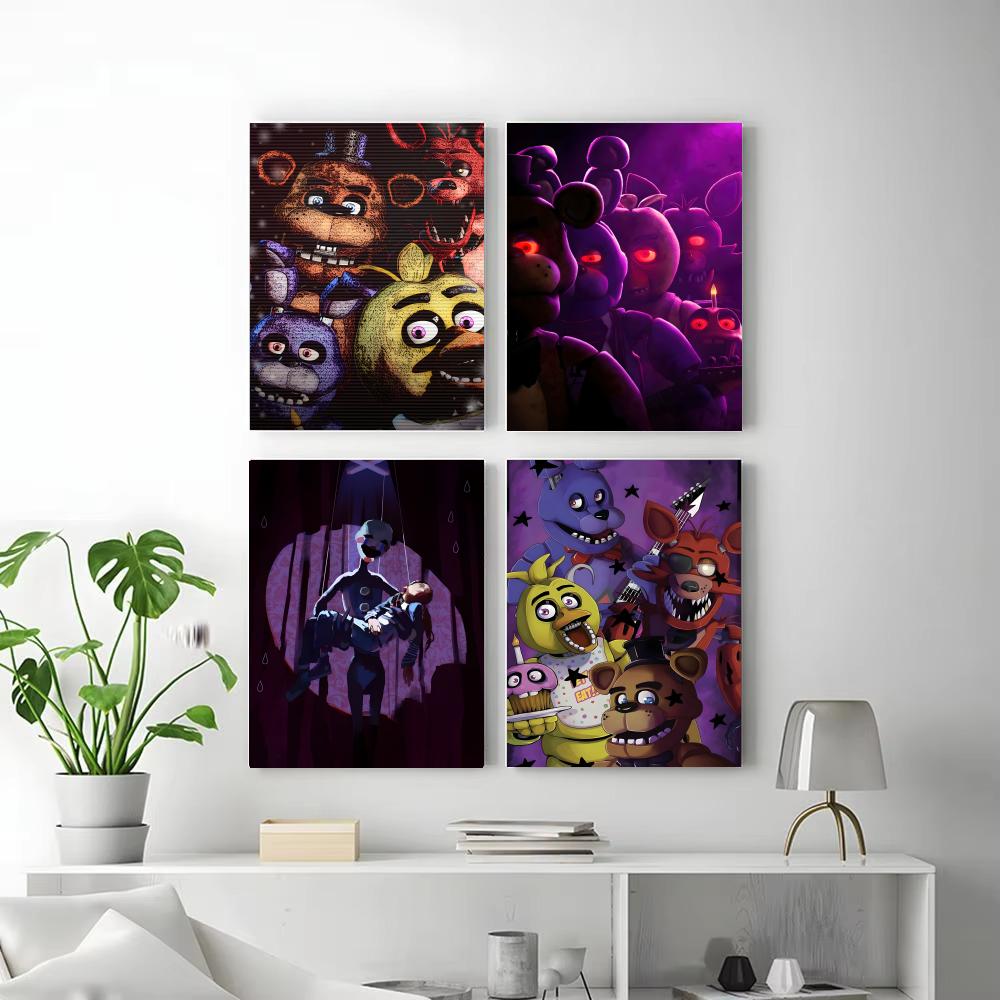 Poster F-FNAF Game Horor Anima - Gaming Accessories Wallpaper ulasan dan harga