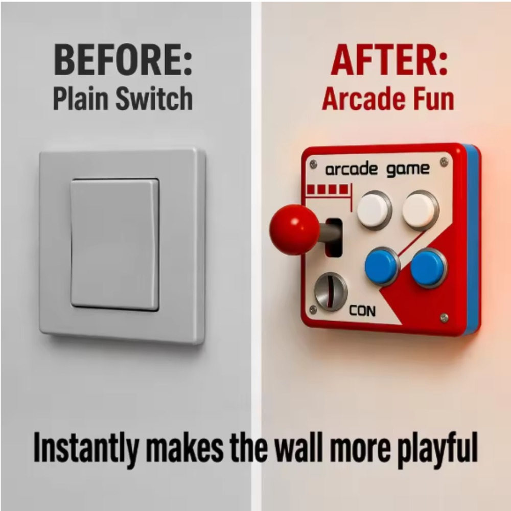 Penutup Pelat Sakelar Joystick - Vintage Gaming Accessories ulasan dan harga