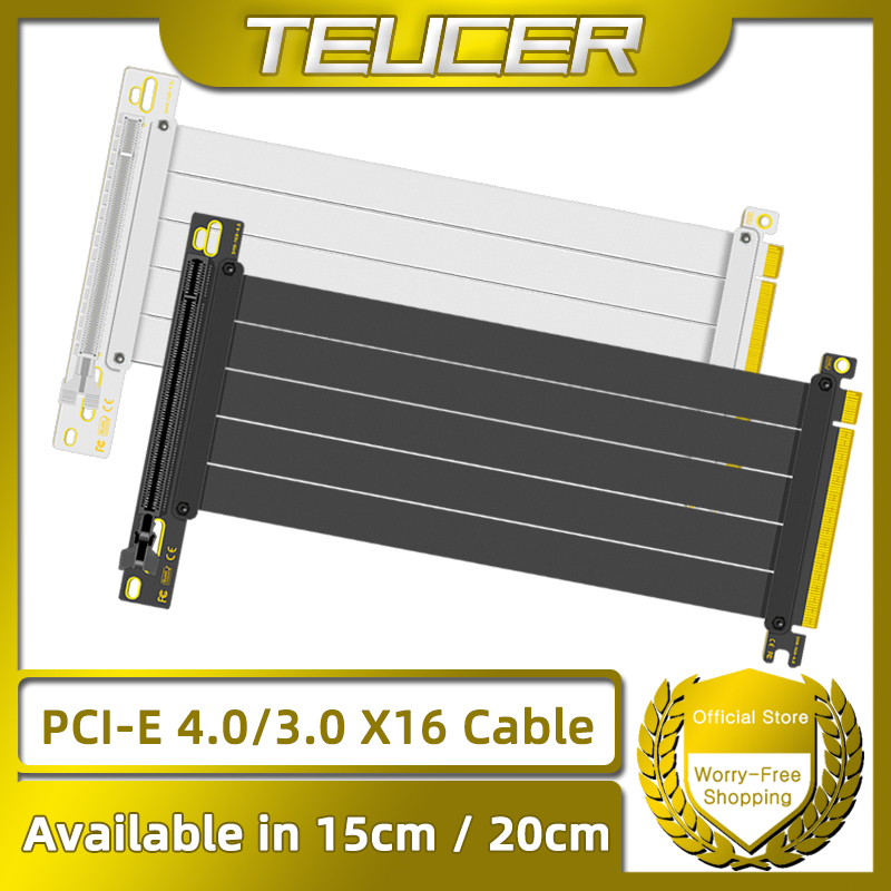 TEUCER PCI-E 4.0 X16 kabel Ris - Pcie Extension Cable ulasan dan harga
