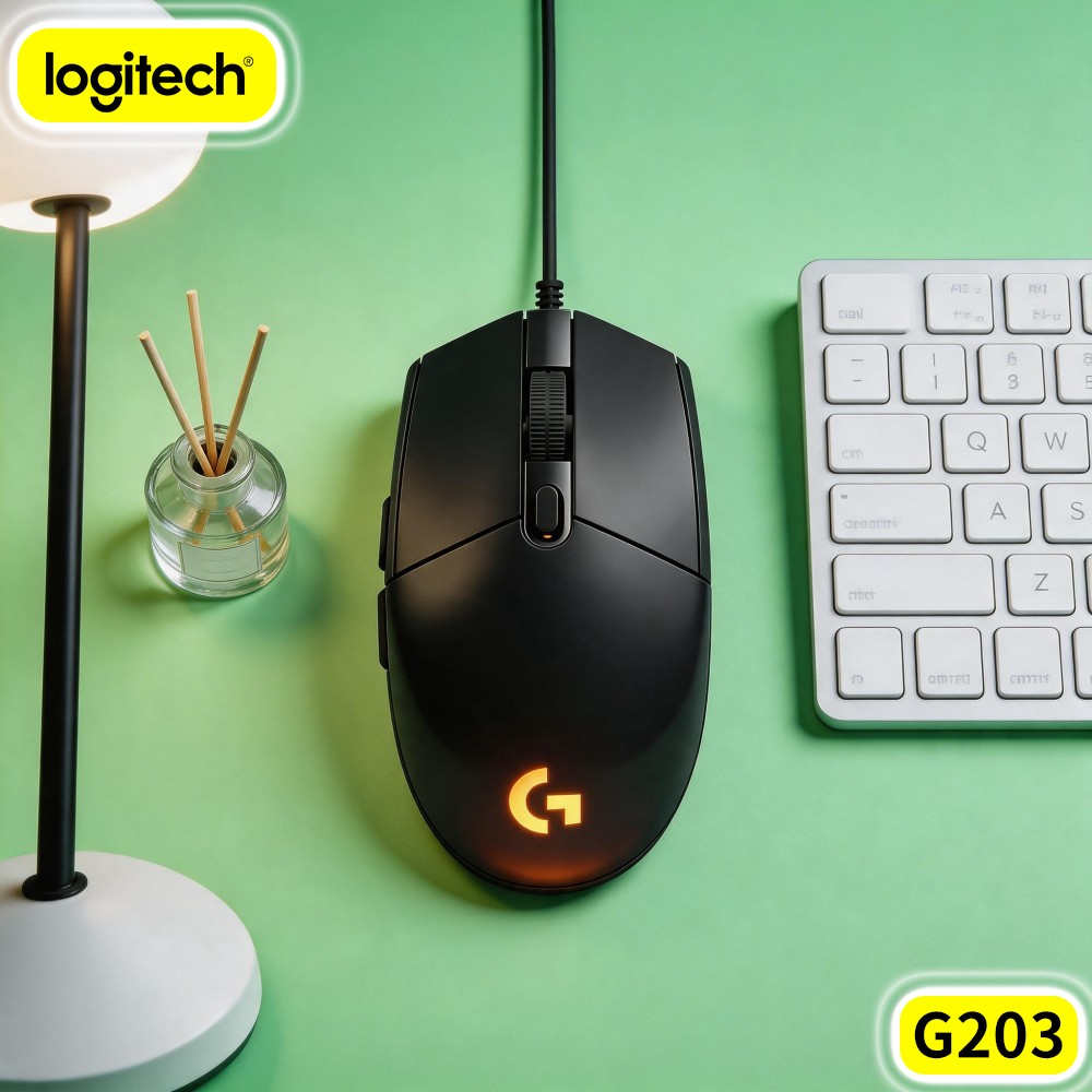Logitech G203 Mouse Gaming Ber - Logitech Mouse G203 ulasan dan harga