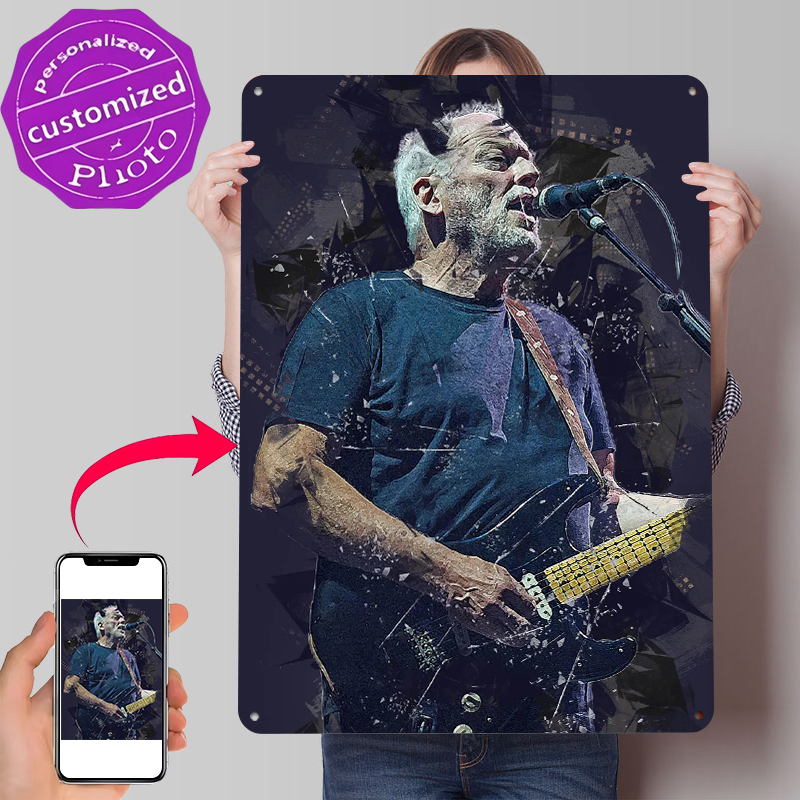 Poster Logam David Gilmour Sen - Vintage Gaming Accessories ulasan dan harga
