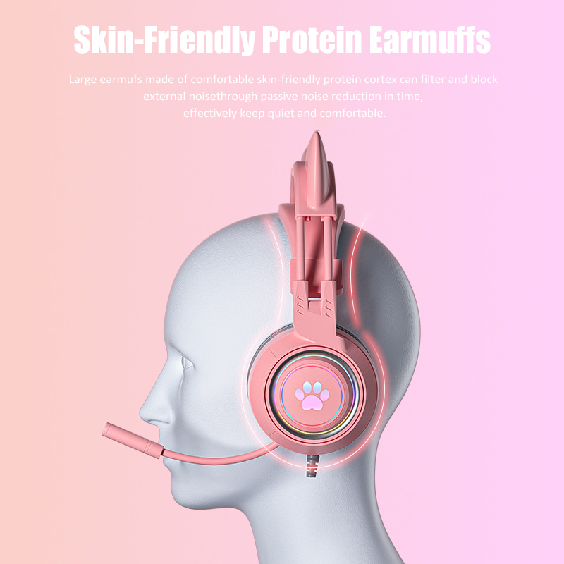 Headphone game telinga kucing  - Venom Gaming Accessories ulasan dan harga