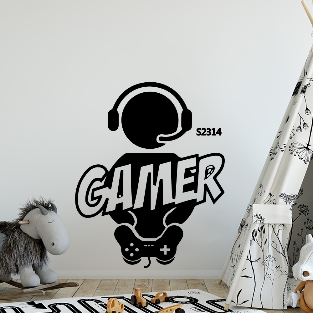 1 buah Gamer stiker seni dindi - Gaming Accessories Wallpaper ulasan dan harga