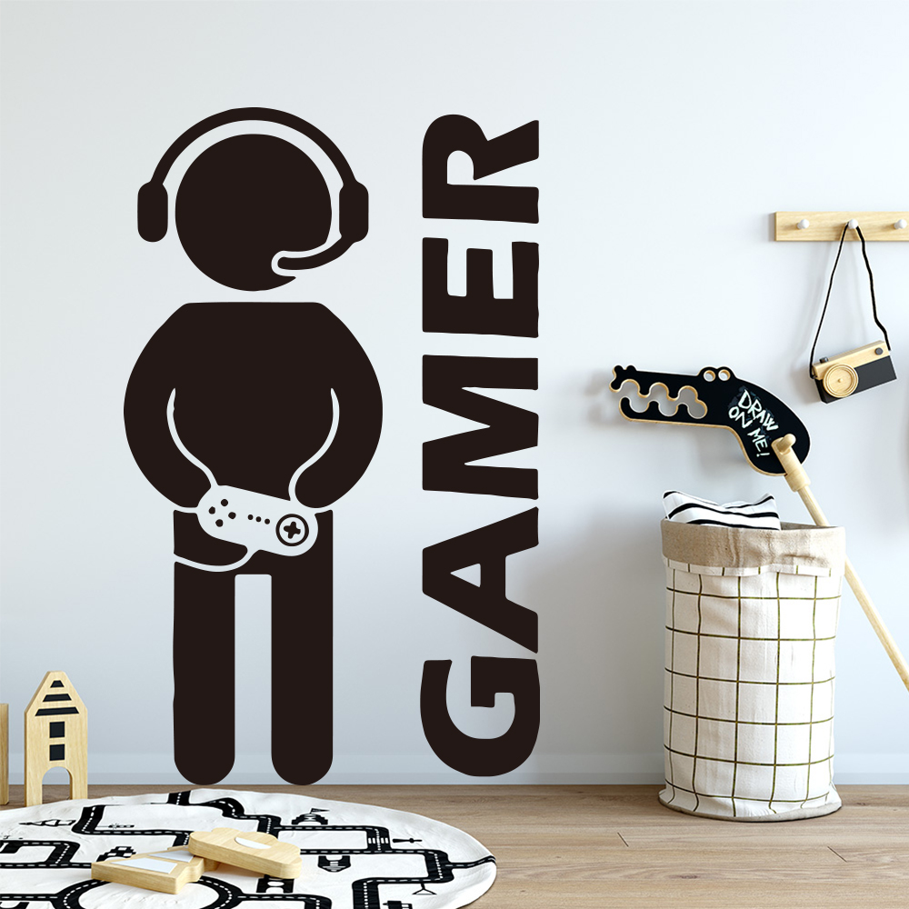 1 buah Gamer stiker seni dindi - Gaming Accessories Wallpaper ulasan dan harga