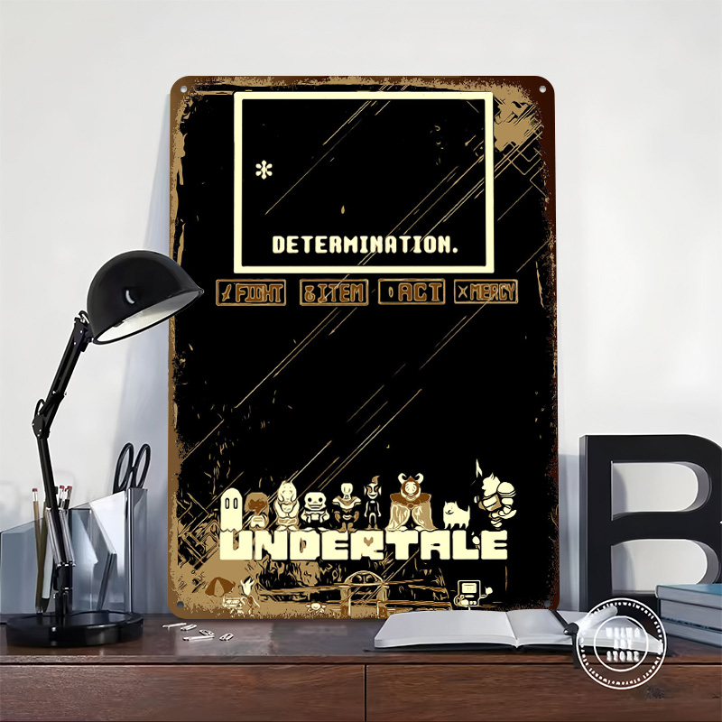 Poster Logam Undertale Seni Di - Vintage Gaming Accessories ulasan dan harga
