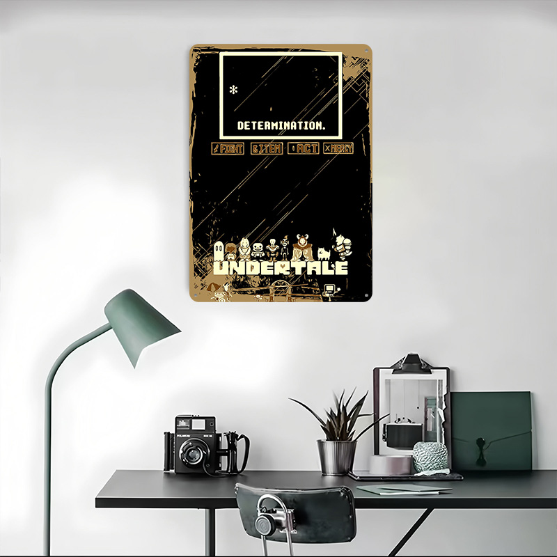 Poster Logam Undertale Seni Di - Vintage Gaming Accessories ulasan dan harga